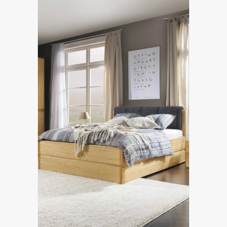 Ágy 180 cm tárolóval, Helsinki Olaj