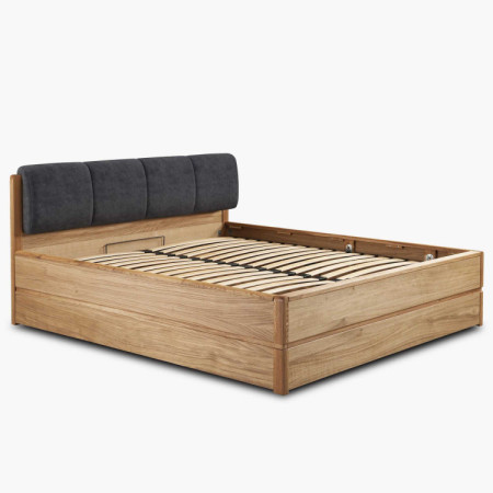 Ágy 180 cm tárolóval, Helsinki Olaj