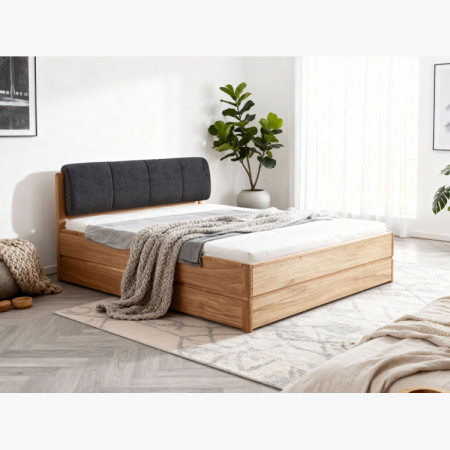 Ágy 180 cm tárolóval, Helsinki Olaj