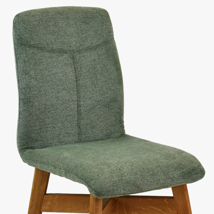 Étkezőszék YORK, zöld - easy clean