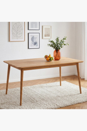 Tömör tölgy étkezőasztal Eko 140 x 90 cm