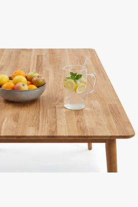 Tömör tölgy étkezőasztal Eko 140 x 90 cm 2