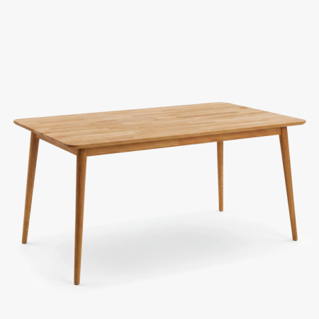 Tömör tölgy étkezőasztal Eko 140 x 90 cm