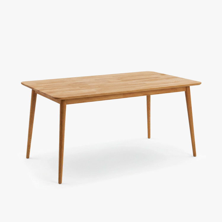 Tömör tölgy étkezőasztal Eko 140 x 90 cm