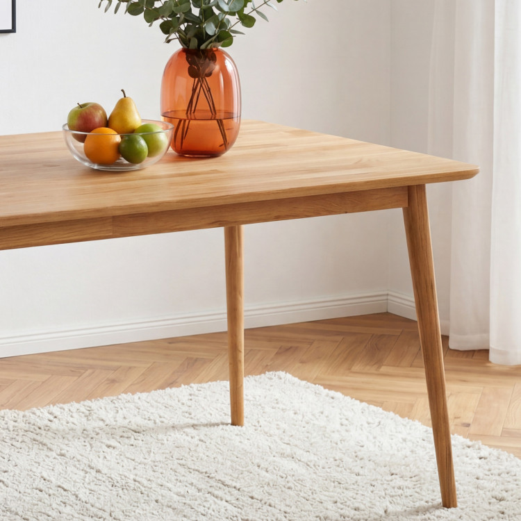 Tömör tölgy étkezőasztal Eko 140 x 90 cm