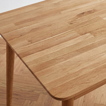 Tömör tölgy étkezőasztal Eko 140 x 90 cm