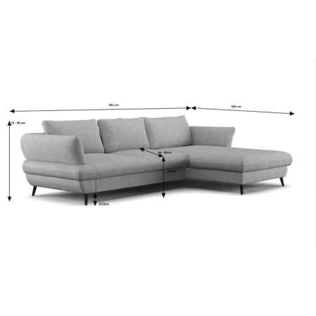 Sarokkanapé BALOU - Jobb Sarok