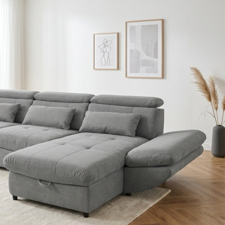 U-alakú ülőgarnitúra ággyá alakítható Park