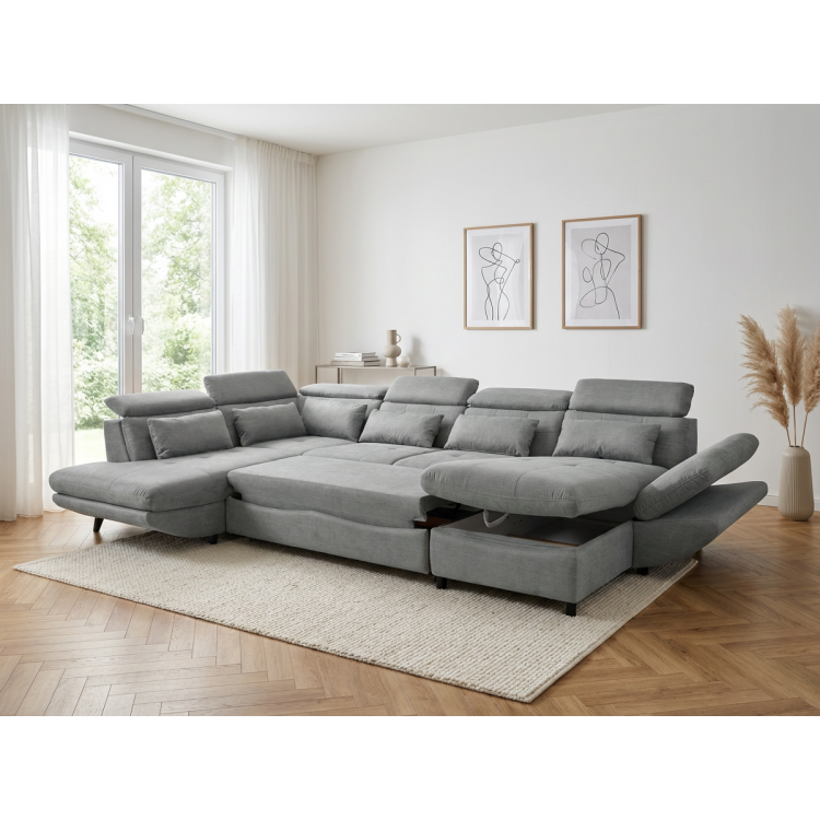 U-alakú ülőgarnitúra ággyá alakítható Park