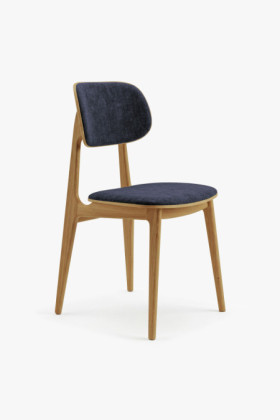 Kárpitozott étkezőszék Vard tömör tölgyből – antracit szövet