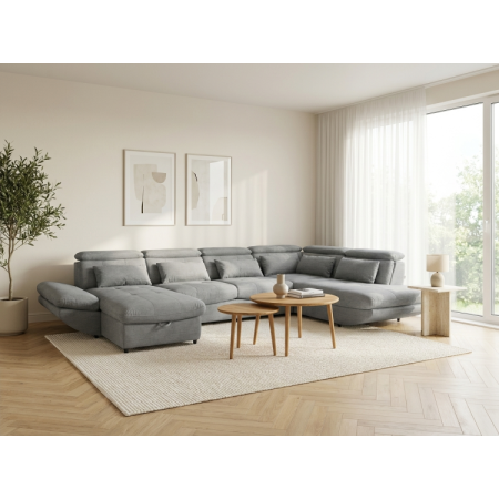 U-alakú ülőgarnitúra ágyfunkcióval Park - hosszabb oldala jobbra