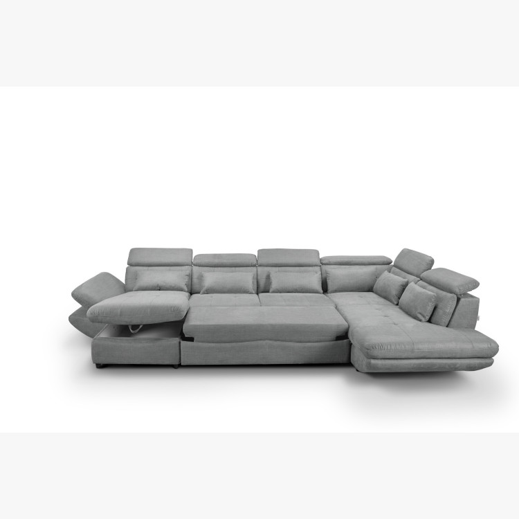 U-alakú ülőgarnitúra ágyfunkcióval Park - hosszabb oldala jobbra