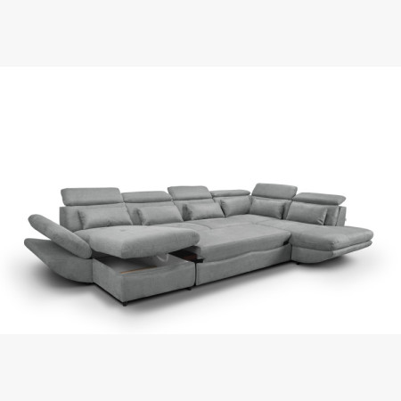 U-alakú ülőgarnitúra ágyfunkcióval Park - hosszabb oldala jobbra