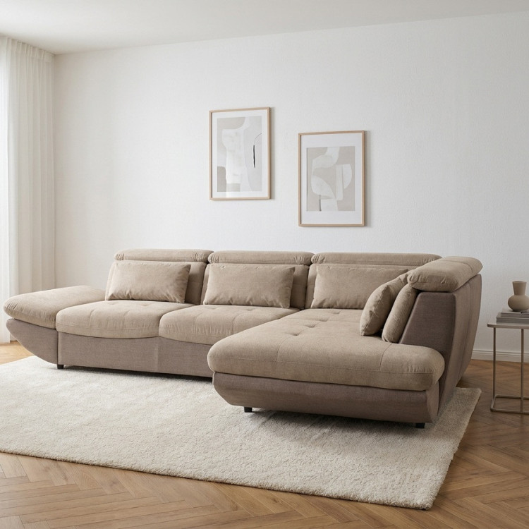 Modern sarokülőgarnitúra Park ágyfunkcióval és tárolóhellyel - jobb oldali sarok