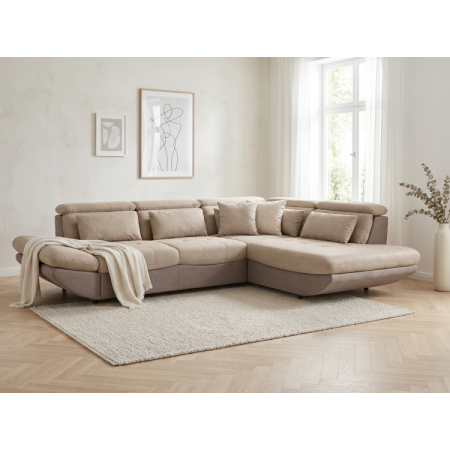 Modern sarokülőgarnitúra Park ágyfunkcióval és tárolóhellyel - jobb oldali sarok