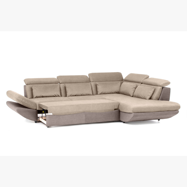 Modern sarokülőgarnitúra Park ágyfunkcióval és tárolóhellyel - jobb oldali sarok