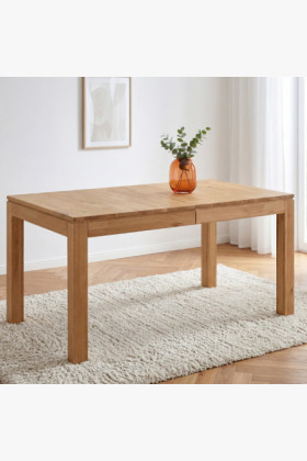 Tömör tölgyfa kihúzható asztal Matuš 140 x 90 cm + 80 cm bővítés