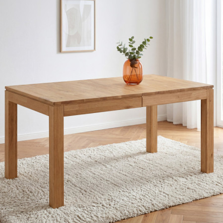 Tömör tölgyfa kihúzható asztal Matuš 140 x 90 cm + 80 cm bővítés