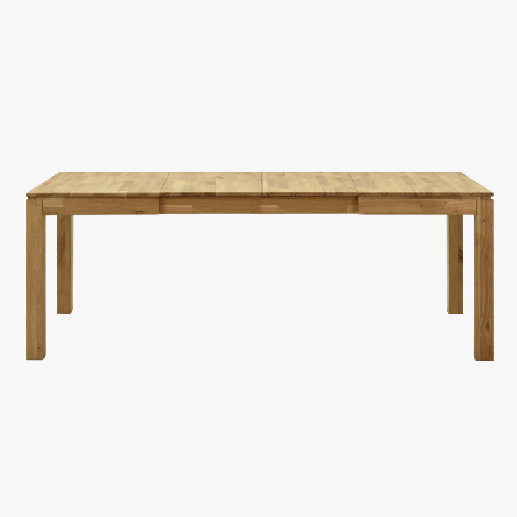 Tömör tölgyfa kihúzható asztal Matuš 140 x 90 cm + 80 cm bővítés