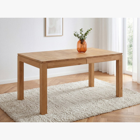 Tömör tölgyfa kihúzható asztal Matuš 140 x 90 cm + 80 cm bővítés