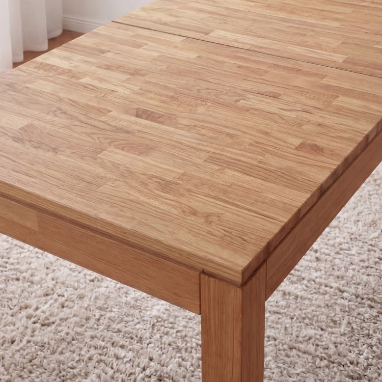 Tömör tölgyfa kihúzható asztal Matuš 140 x 90 cm + 80 cm bővítés