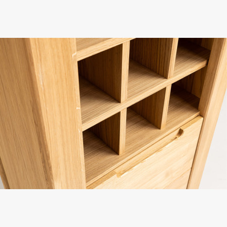 Tölgyfa borállvány Napoleon 150×60×40 cm