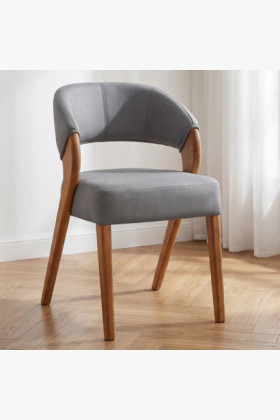 Designos luxus szék - tölgy, Almondo - világosszürke 2