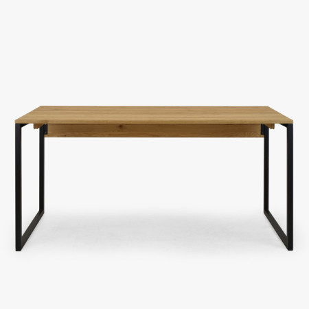 Tölgyfa íróasztal Albero 160x70 cm fém lábak