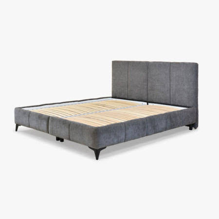 Ágy Atena 180x200 szürke, szövet Flow, tároló, rács