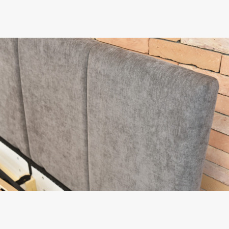 Ágy Atena 180x200 szürke, szövet Flow, tároló, rács