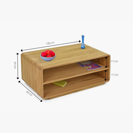 Dohányzóasztal Avalon 100x60 tölgy natural