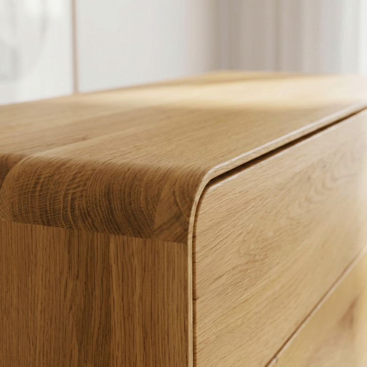 Avalon tölgy komód 4 fiókkal 120 cm – natúr tölgy