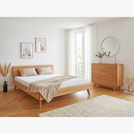 Avalon tölgy komód 4 fiókkal 120 cm – natúr tölgy