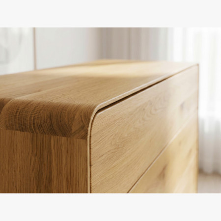 Avalon tölgy komód 4 fiókkal 120 cm – natúr tölgy