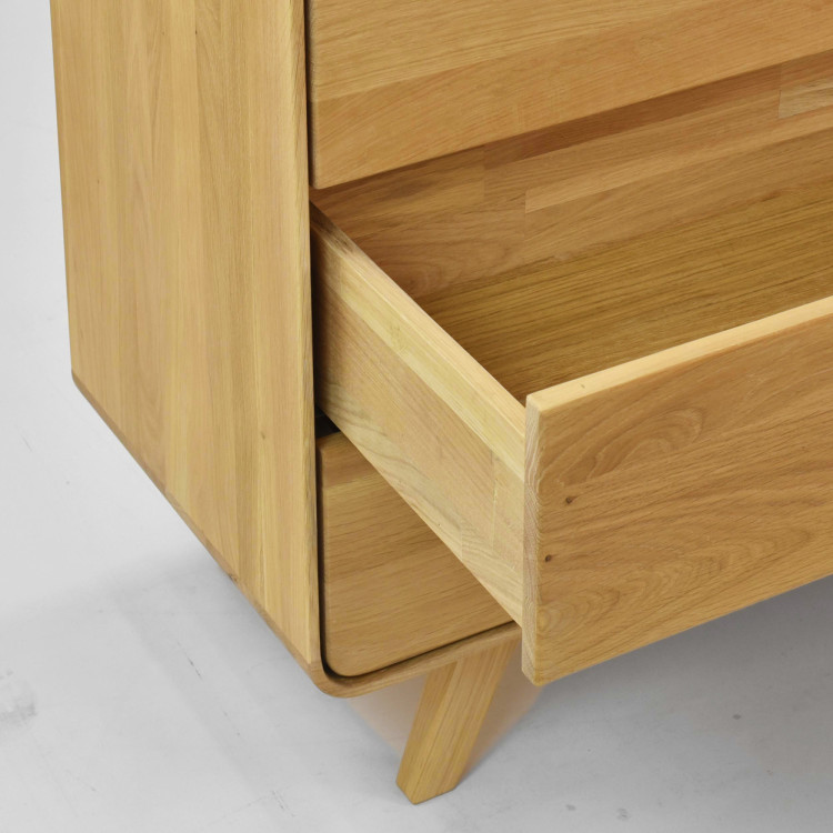 Avalon tölgy komód 4 fiókkal 120 cm – natúr tölgy