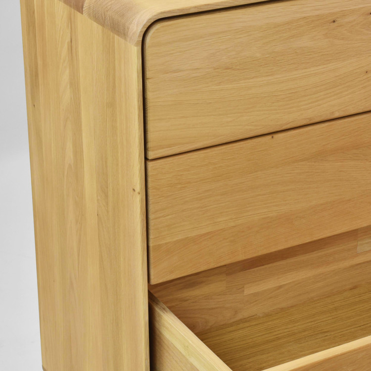 Avalon tölgy komód 4 fiókkal 120 cm – natúr tölgy
