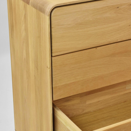 Avalon tölgy komód 4 fiókkal 120 cm – natúr tölgy