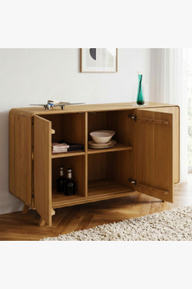 Avalon tölgy komód 3 ajtó 134 cm – natúr tölgy 2