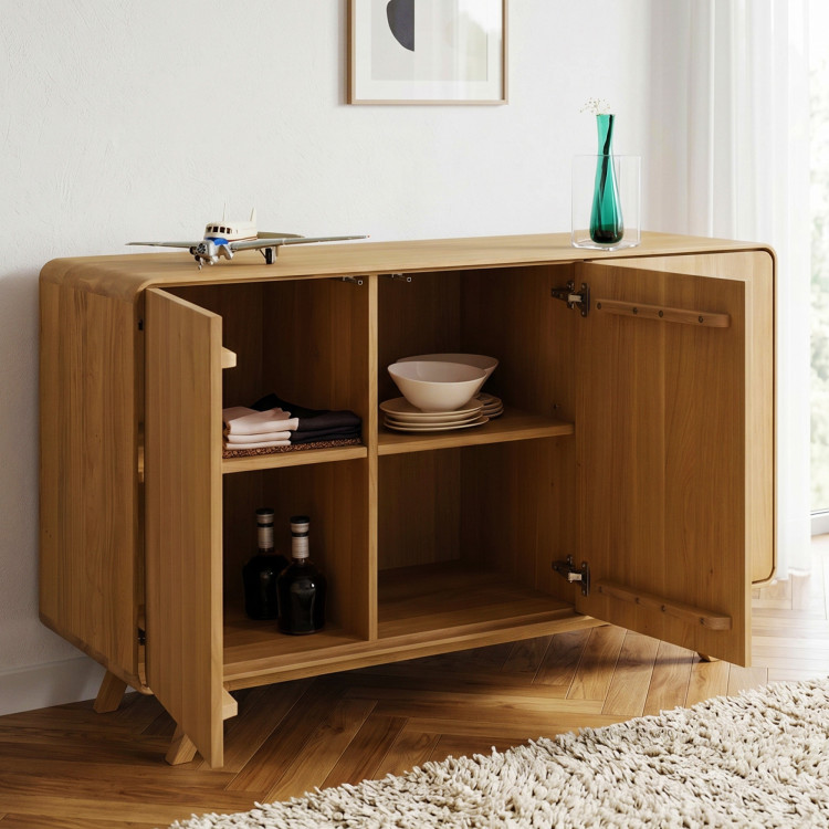 Avalon tölgy komód 3 ajtó 134 cm – natúr tölgy