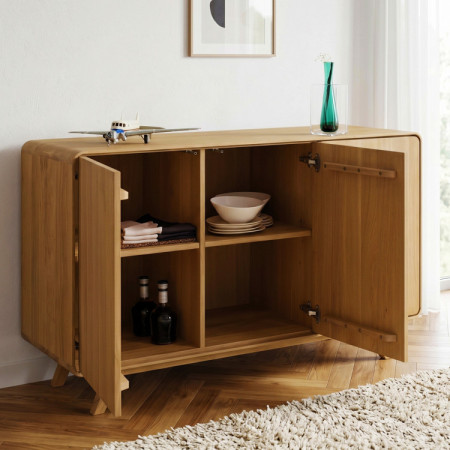 Avalon tölgy komód 3 ajtó 134 cm – natúr tölgy