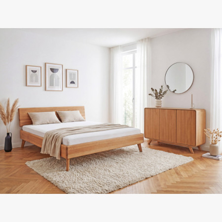 Avalon tölgy komód 3 ajtó 134 cm – natúr tölgy