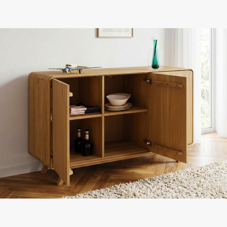 Avalon tölgy komód 3 ajtó 134 cm – natúr tölgy