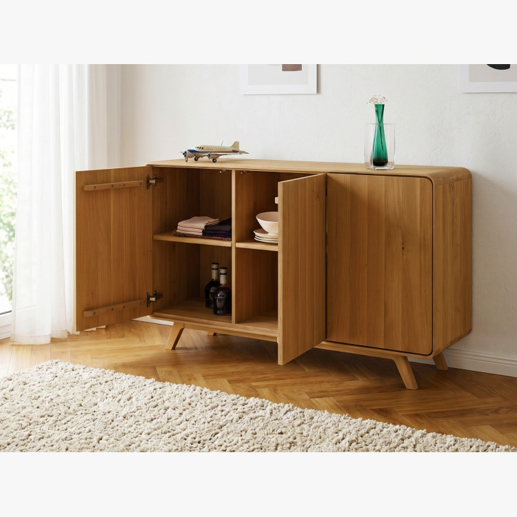 Avalon tölgy komód 3 ajtó 134 cm – natúr tölgy