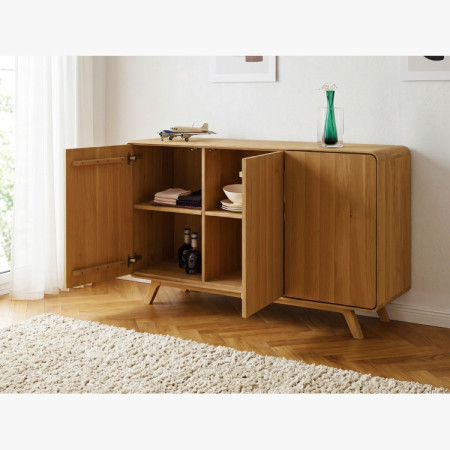 Avalon tölgy komód 3 ajtó 134 cm – natúr tölgy