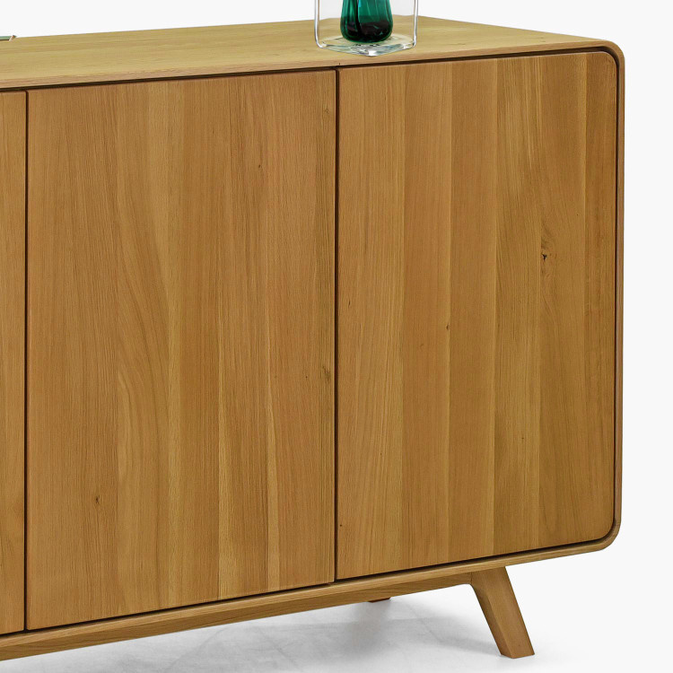 Avalon tölgy komód 3 ajtó 134 cm – natúr tölgy