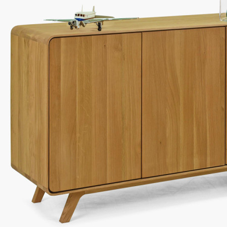 Avalon tölgy komód 3 ajtó 134 cm – natúr tölgy