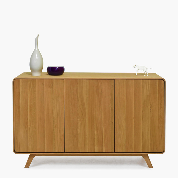 Avalon tölgy komód 3 ajtó 134 cm – natúr tölgy