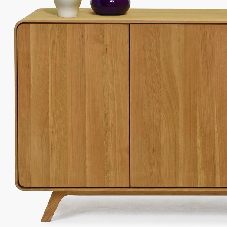 Avalon tölgy komód 3 ajtó 134 cm – natúr tölgy