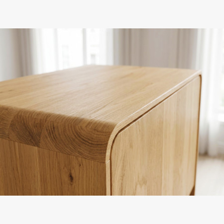 Tömör vitrines szekrény Avalon 1-ajtós tölgy natural