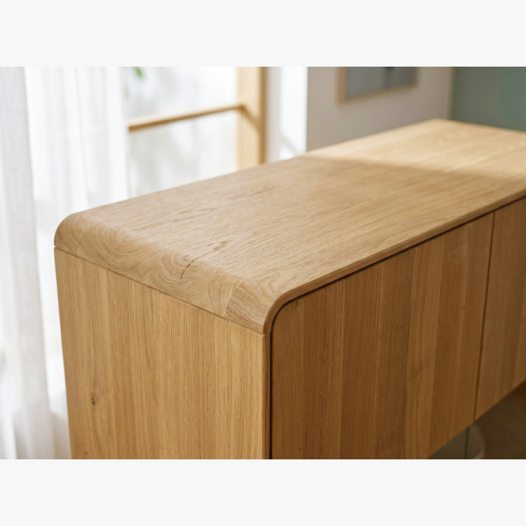 Avalon 2 ajtós vitrin tölgy natural üveggel